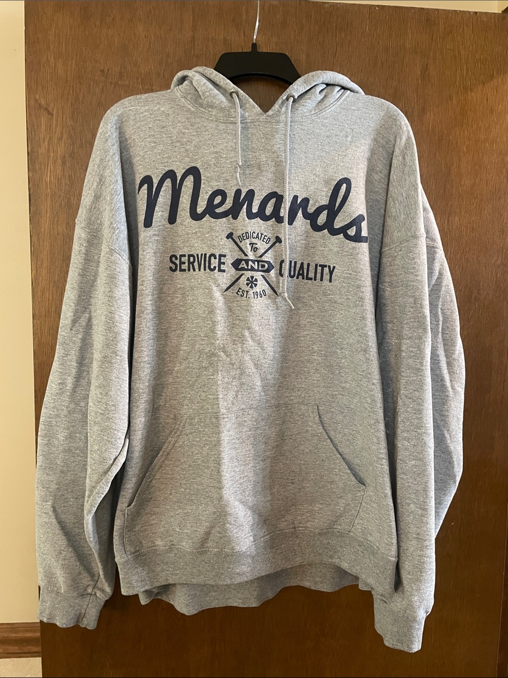 Gray Hooded Sweatshirt - Logo